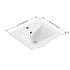 Dowell 18" Bathroom Ceramic Topmount Basin with Overflow - 4-7/16" Deep - 000 1816B Series