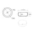 Dowell 15" Bathroom Round Ceramic Vessel Sink - 5-7/8" Deep - 000 1515 Series