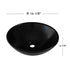 Dowell 16" Bathroom Round Ceramic Vessel Sink - 6-1/4" Deep - 000 1616 Series