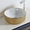 Dowell 16-3/4" Bathroom Round Ceramic Vessel Sink - 6-1/4" Deep - 000 1616 16 Series