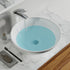 Dowell 16" Bathroom Round Ceramic Vessel Sink - 6-1/4" Deep - 000 1616 Series