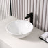 Dowell 16" Bathroom Round Ceramic Vessel Sink - 6-1/4" Deep - 000 1616 Series