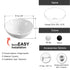 Dowell 16" Bathroom Round Ceramic Vessel Sink - 6-1/4" Deep - 000 1616 Series