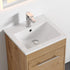 Dowell 18" Bathroom Ceramic Topmount Basin with Overflow - 4-7/16" Deep - 000 1816B Series