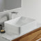 Dowell 19" Bathroom Rectangle Ceramic Vessel Sink - 5-1/8" Deep - 000 1915 Series