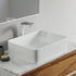 Dowell 19" Bathroom Rectangle Ceramic Vessel Sink - 5-1/8" Deep - 000 1915 Series