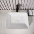 Dowell 19" Bathroom Rectangle Ceramic Vessel Sink - 5-1/8" Deep - 000 1915 Series