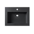 Dowell 24" Bathroom Topmount Resin Basin with Overflow - One 19-1/4" Sink, 4-3/8" Deep - 000 2418BP Series