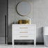 Dowell 16-3/4" Bathroom Round Ceramic Vessel Sink - 6-1/4" Deep - 000 1616 16 Series