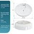 Dowell 20" Bathroom Oval Ceramic Vessel Sink - 5-7/8" Deep - 000 2015 Series