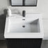 Dowell 24" Bathroom Topmount Resin Basin with Overflow - One 19-1/4" Sink, 4-3/8" Deep - 000 2418BP Series