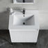 Dowell 24" Bathroom Topmount Ceramic Basin with Overflow - One 16-1/8" Sink, 5-1/8" Deep - 000 2418BT Series