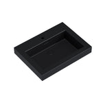 Dowell 24" Bathroom Topmount Resin Basin with Overflow - One 19-1/4" Sink, 4-3/8" Deep - 000 2418BP Series