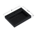Dowell 24" Bathroom Topmount Resin Basin with Overflow - One 19-1/4" Sink, 4-3/8" Deep - 000 2418BP Series