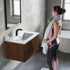 Dowell 30" Wall-Mounted/Floating Fluted Bathroom Vanity with Single Basin ¡°(Two Soft-Close Doors - 032 30 Series