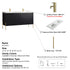 Dowell 60¡°(Fluted Bathroom Vanity Set ¡°(Assembled Cabinet Base with 4 Soft-Close Doors, Shelves & Resin Basin - 002 60 Series