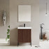 Dowell 24" Fluted Design Vanity Set ¡°(Modern Pre-Assembled Bathroom Cabinet with Soft-Close Doors & Shelf, Ceramic/Resin Basin, Black/Golden Legs - 002 24 Series