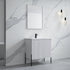Dowell 30¡°(Fluted Bathroom Vanity Set ¡°(Pre-Assembled Cabinet Base with 2 Soft-Close Doors, Shelves & Ceramic/Resin Single Basin, Black/Golden Legs - 002 30 Series