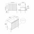 Dowell 30¡°(Fluted Bathroom Vanity Set ¡°(Pre-Assembled Cabinet Base with 2 Soft-Close Doors, Shelves & Ceramic/Resin Single Basin, Black/Golden Legs - 002 30 Series