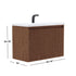 Dowell 36¡°(Fluted Bathroom Vanity Set ¡°(Assembled Cabinet Base with 2 Soft-Close Doors, Shelves & Ceramic/Resin Single Basin, Black/Golden Legs- 002 36 Series