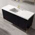 Dowell 60¡°(Fluted Bathroom Vanity Set ¡°(Assembled Cabinet Base with 4 Soft-Close Doors, Shelves & Resin Basin - 002 60 Series