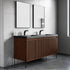 Dowell 60¡°(Fluted Bathroom Vanity Set ¡°(Assembled Cabinet Base with 4 Soft-Close Doors, Shelves & Resin Basin - 002 60 Series