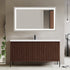 Dowell 60¡°(Fluted Bathroom Vanity Set ¡°(Assembled Cabinet Base with 4 Soft-Close Doors, Shelves & Resin Basin - 002 60 Series