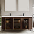 Dowell 60¡°(Fluted Bathroom Vanity Set ¡°(Assembled Cabinet Base with 4 Soft-Close Doors, Shelves & Resin Basin - 002 60 Series