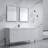 Dowell 60¡°(Fluted Bathroom Vanity Set ¡°(Assembled Cabinet Base with 4 Soft-Close Doors, Shelves & Resin Basin - 002 60 Series