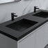 Dowell 60¡°(Fluted Bathroom Vanity Set ¡°(Assembled Cabinet Base with 4 Soft-Close Doors, Shelves & Resin Basin - 002 60 Series