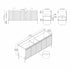 Dowell 72¡°(Fluted Bathroom Vanity Set ¡°(Assembled Cabinet Base with 5 Soft-Close Doors, Shelves &  Resin Double Basin - 002 72 Sereis