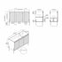 Dowell 48-Fluted Bathroom Vanity Set-(Assembled Cabinet Base with 3 Soft-Close Doors, Shelves & Ceramic/Resin Basin, Black/Golden Legs - 002 48 Series