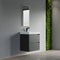 Dowell 24" Wall-Mounted Floating Bathroom Vanity ¡°(Pre-Assembled, White/Black, with Two Drawers and a Single Basin- 004 24 Series