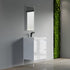 Dowell 24" Wall-Mounted Floating Bathroom Vanity ¡°(Pre-Assembled, White/Black, with Two Drawers and a Single Basin- 004 24 Series