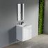 Dowell 24" Wall-Mounted Floating Bathroom Vanity ¡°(Pre-Assembled, White/Black, with Two Drawers and a Single Basin- 004 24 Series