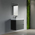 Dowell 30" Wall-Mounted Floating Bathroom Vanity ¡°(Pre-Assembled, White/Black, with Two Drawers and a Single Basin - 004 30 Series