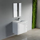 Dowell 30" Wall-Mounted Floating Bathroom Vanity ¡°(Pre-Assembled, White/Black, with Two Drawers and a Single Basin - 004 30 Series