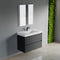 Dowell 36" Wall-Mounted Floating Bathroom Vanity ¡°(Pre-Assembled, White/Black, with Two Drawers and a Single Basin - 004 36 Series