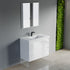 Dowell 36" Wall-Mounted Floating Bathroom Vanity ¡°(Pre-Assembled, White/Black, with Two Drawers and a Single Basin - 004 36 Series