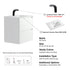 Dowell 24" Wall-Mounted Floating Bathroom Vanity ¡°(Pre-Assembled, White/Black, with Two Drawers and a Single Basin- 004 24 Series