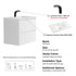 Dowell 30" Wall-Mounted Floating Bathroom Vanity ¡°(Pre-Assembled, White/Black, with Two Drawers and a Single Basin - 004 30 Series