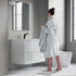 Dowell 36" Wall-Mounted Floating Bathroom Vanity ¡°(Pre-Assembled, White/Black, with Two Drawers and a Single Basin - 004 36 Series