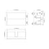 Dowell 36" Wall-Mounted Floating Bathroom Vanity ¡°(Pre-Assembled, White/Black, with Two Drawers and a Single Basin - 004 36 Series