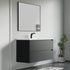 Dowell 48" Wall-Mounted Floating Bathroom Vanity ¡°(Pre-Assembled, White/Black, with Two Drawers and a Double/Single Resin Basin - 004 48 Series