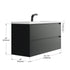 Dowell 48" Wall-Mounted Floating Bathroom Vanity ¡°(Pre-Assembled, White/Black, with Two Drawers and a Double/Single Resin Basin - 004 48 Series