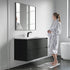 Dowell 48" Wall-Mounted Floating Bathroom Vanity ¡°(Pre-Assembled, White/Black, with Two Drawers and a Double/Single Resin Basin - 004 48 Series