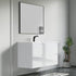 Dowell 48" Wall-Mounted Floating Bathroom Vanity ¡°(Pre-Assembled, White/Black, with Two Drawers and a Double/Single Resin Basin - 004 48 Series