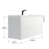 Dowell 48" Wall-Mounted Floating Bathroom Vanity ¡°(Pre-Assembled, White/Black, with Two Drawers and a Double/Single Resin Basin - 004 48 Series