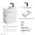 Dowell 18" Inch Oak Natural/White Small Bathroom Vanity with White Resin Sink Combo, Modern Bathroom Cabinet with Soft-Close Door, Wall Mounted Single Bathroom Vanity Set with Side Shelves - 011 18 Series