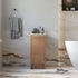 Dowell 12" Unassembled Freestanding Bathroom Side/Bridge Cabinet Kit with Sintered Stone Top - 012 Series - Oak Natural